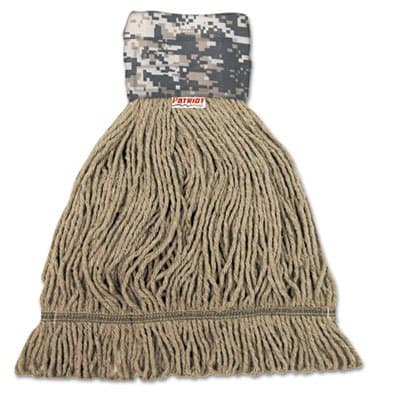 Patriot Looped End Wide Band Mop Head, Large, Green/Brown