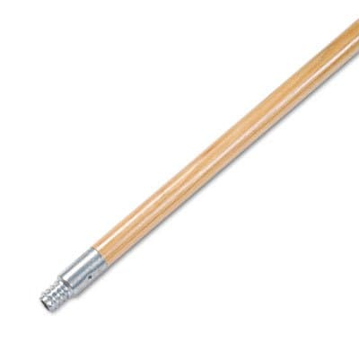Metal Tip Threaded Hardwood Broom Handle, 60-in Long