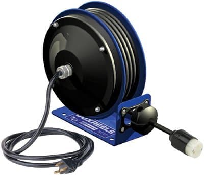30-ft Single Compact Power Cord Reel 12/3 AWG