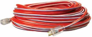 Red, White and Blue 100-ft Extension Cords with lighted ends