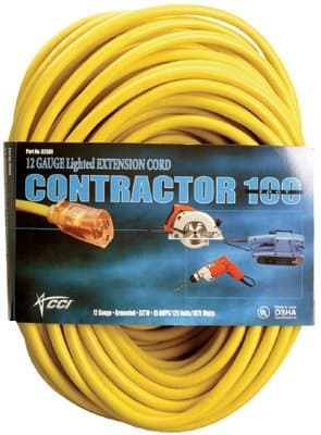 Coleman 100-ft Yellow Extension Cord