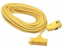 Coleman 100-ft Ground Fault Circuit Interruptor Extension Cord with 3 Outlets