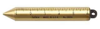 Lufkin 1 [1/4] lb. Round Solid Brass Inage Oil Gauging Plumb Bobs