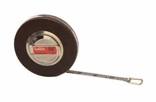 Lufkin 100' Chrome Clad Steel Blade Single Side Measuring Tape