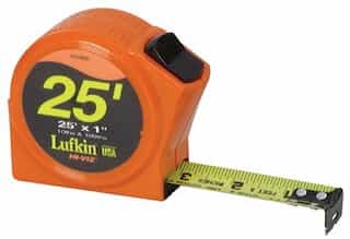 Lufkin 1/2"X13' Hi-Viz Series 1000 Power Return Measuring Tape