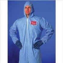Tempro Coveralls, Serged Seams, Breathable, Light Blue, Blue, 3 XL