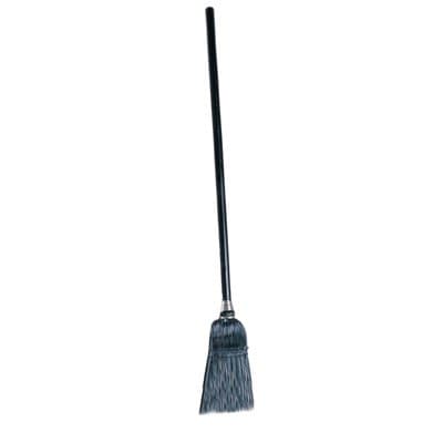 Rubbermaid Black, Lobby Pro Synthetic-Fill Broom-7.5-in Handle