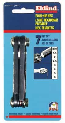 1.5-6 mm Metric Fold Up Key Set