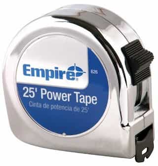 Empire 25' Single Side High Carbon Steel Power Tape Closed Reel