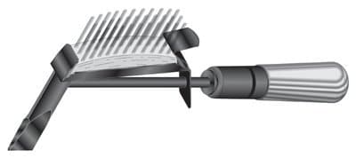 Steel Hammer and Brush Combination with Straight Handle