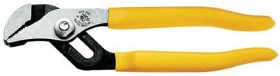 Klein Tools 10'' Alloy Steel Pump Pliers with Plastic Dipped Handle