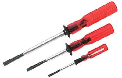 Klein Tools 3 Piece Slotted Screw Holding Screwdriver Set