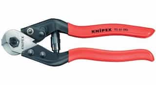 Tool Steel Wire Rope Cutters with Plastic Coated Handle