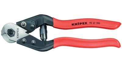 Knipex Tool Steel Wire Rope Cutters with Plastic Coated Handle