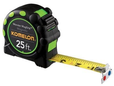 1"X 25' Heavy Duty Mag Grip Professional Measuring Tape