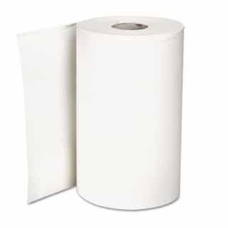 Hardwound Roll Paper Towel, Nonperforated, White