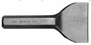 Mayhew 7 1/2'' Alloy Steel Brick Set Chisel with Beveled Tip