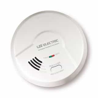 Ionization Smoke Detector & Fire Alarm, Hardwire w/ Battery