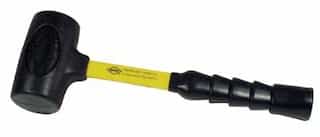 NUPLA Power Drive Dead Blow Hammer with 2lb Head and Fiberglass Handle