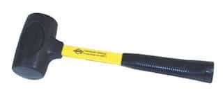 NUPLA Power Drive Dead Blow Hammer with 4lb Head and Fiberglass Handle