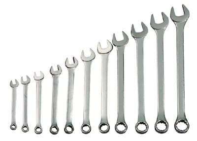 11 Piece Wrench Set Combination