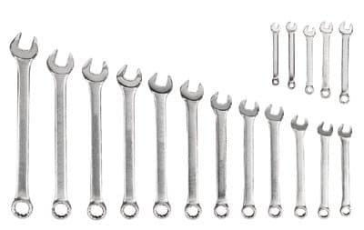 17 Piece Combination Metric Wrench Set