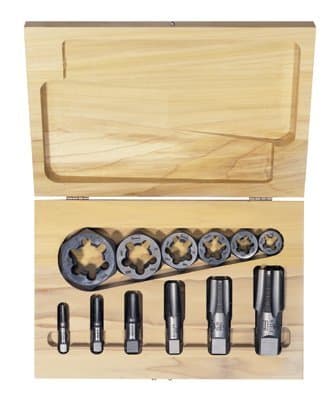 High Carbon Steel 12 Piece Tap and Re threading Pipe Die Set