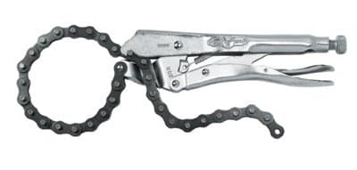 Irwin 9'' Alloy Steel Vise Grip Locking Chain Clamp with Chain Nose