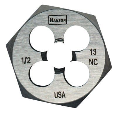Irwin 3/4'' High Carbon Steel Fractional Hexagon Die