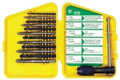 Irwin High Carbon Steel Tap and HSS Drill Bit Sets
