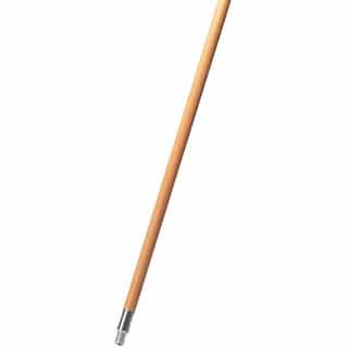 Natural, Lacquered-Wood Threaded-Tip Broom/Sweep Handle-60-in