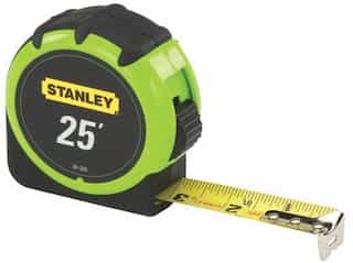 Stanley 1" X 25' Heavy Duty Shock Resistant Tape Rule