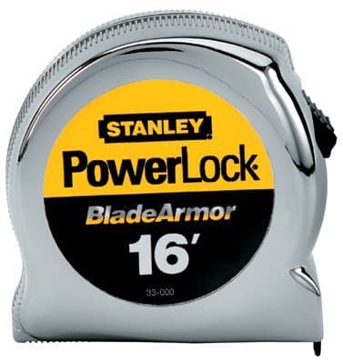 Stanley 1" X 16' Powerlock Tape Rules 1" Wide Blade with BladeArmor