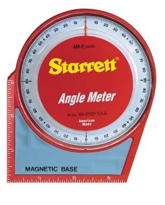 LS Starrett Angle Meter w/ Magnetic Base & Back