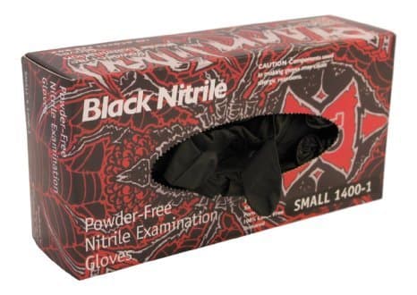 Black Widow Series Latex Free Exam Gloves (L)