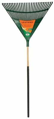 30" Poly Lawn and Leaf Rake with Cushion Grip Handle