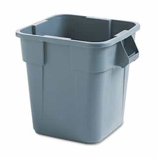 Rubbermaid Brute Container Square Polyethylene 28 Gal Gray