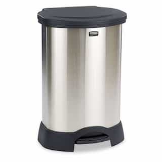 Rubbermaid 30 Gallon Stainless Steel Step- On Container