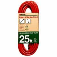 Woods Wire 25FT, Triple Conductor, Extension Cord, Orange