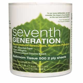 7th Generation 100% Recycled Bathroom Tissue, Two-Ply, White