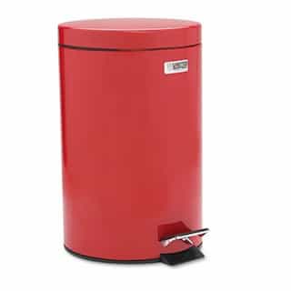 Rubbermaid Red Commercial Economical Steel Step Can