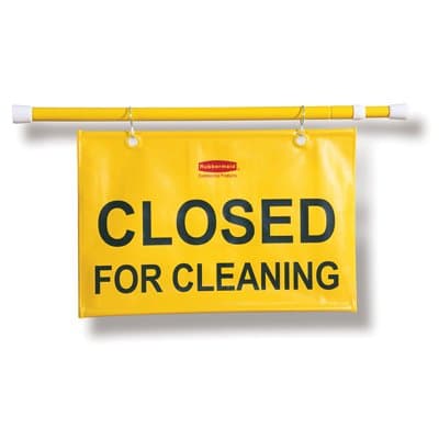 Rubbermaid Yellow Site Safety Hanging Sign-50w x 1d x 13h