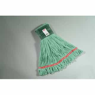 Rubbermaid Green, Medium Cotton/Synthetic Web Foot Wet Mops-5-in Green Headband