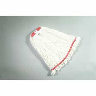 Rubbermaid White, Large Cotton/Synthetic Shrinkless Web Foot Wet Mop Heads