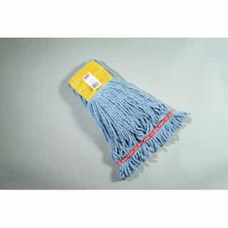 Rubbermaid Blue, Small Cotton/Synthetic Shrinkless Web Foot Wet Mop Head
