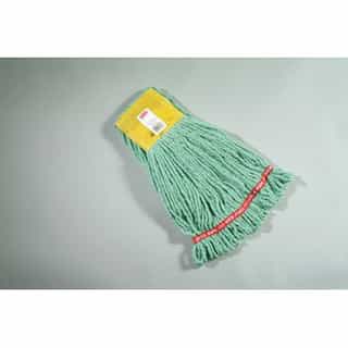 Green, Small Cotton/Synthetic Shrinkless Web Foot Wet Mop Head