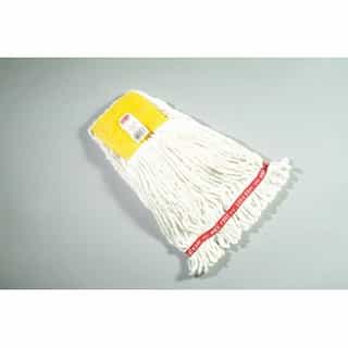 Rubbermaid White, Small Cotton/Synthetic Shrinkless Web Foot Wet Mop Head