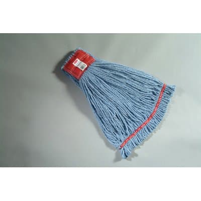 Rubbermaid Blue, Large Cotton/Synthetic Shrinkless Web Foot Wet Mop Head