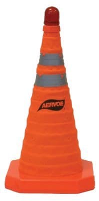 Hi-Viz Orange Nylon Collapsible Safety Cone