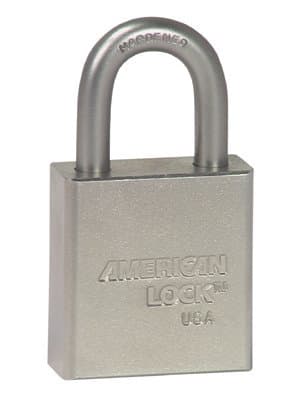 American Lock 1/4" x 3" Square Bodied Alloy Steel Padlocks